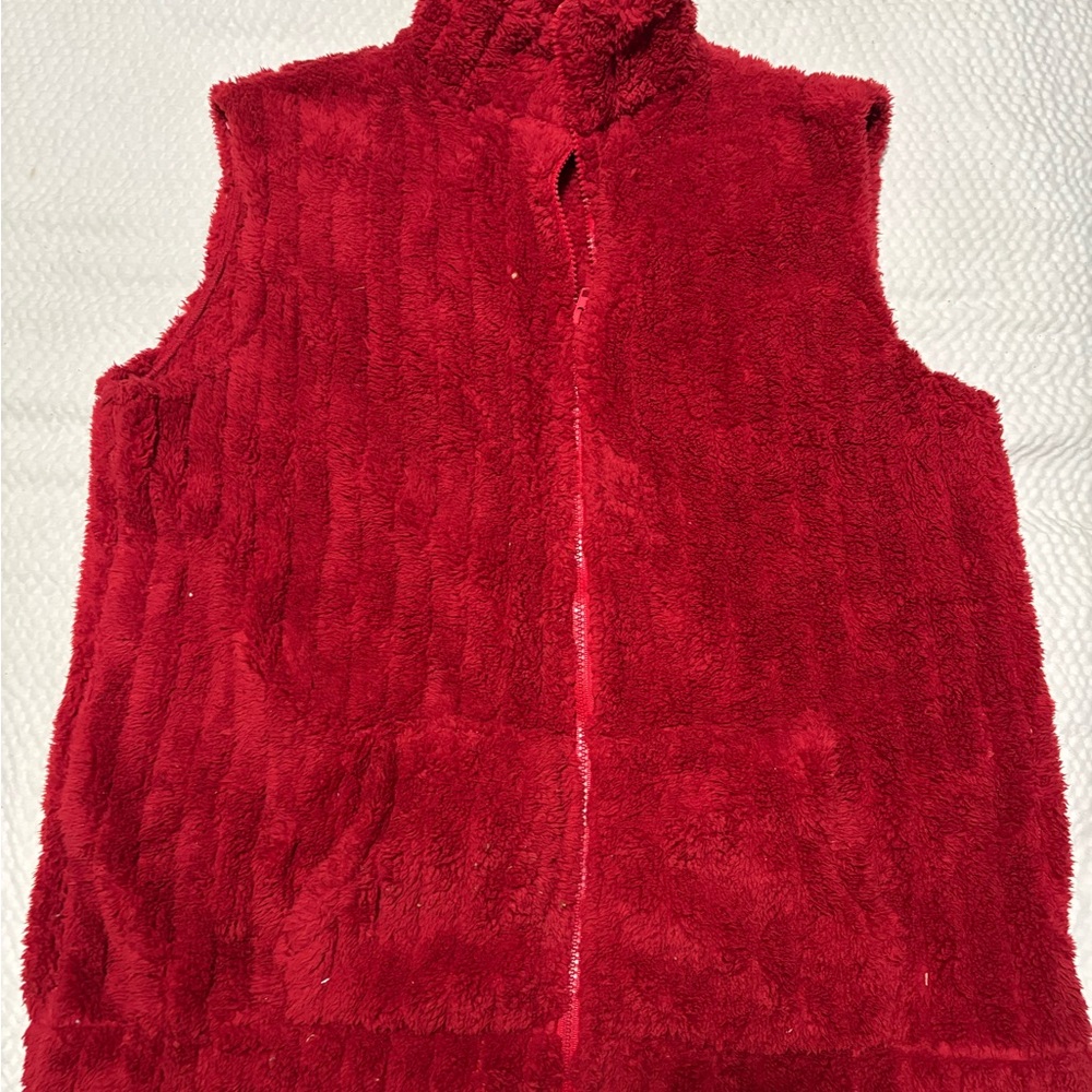 Kids Red Fleece Vest